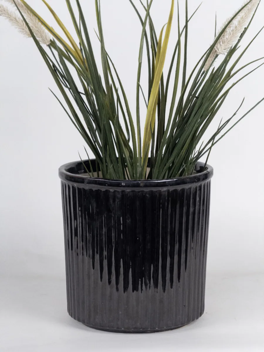 Classic Ceramic Planter — 8" Dia × 4" Height — Primary View