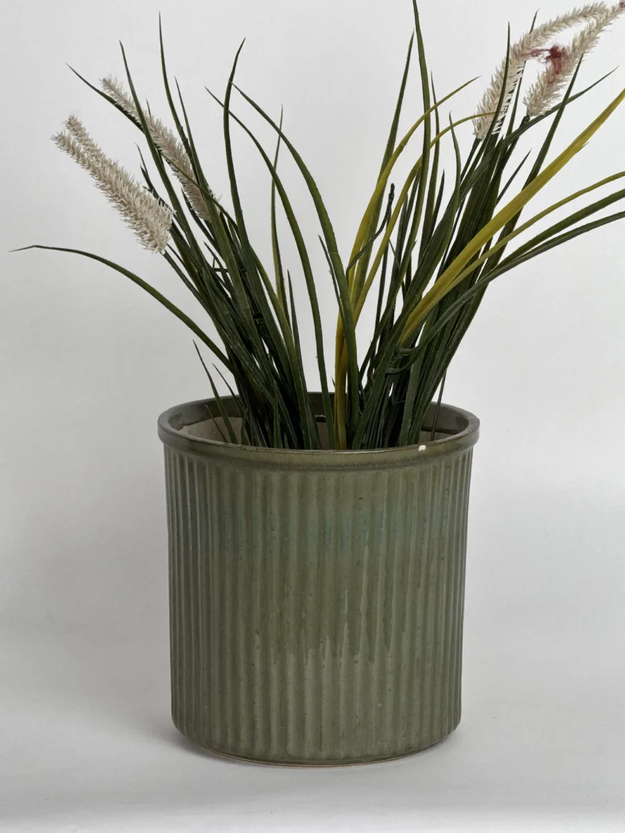 Classic Ceramic Planter — 7" Dia × 6.5" Height — Primary View