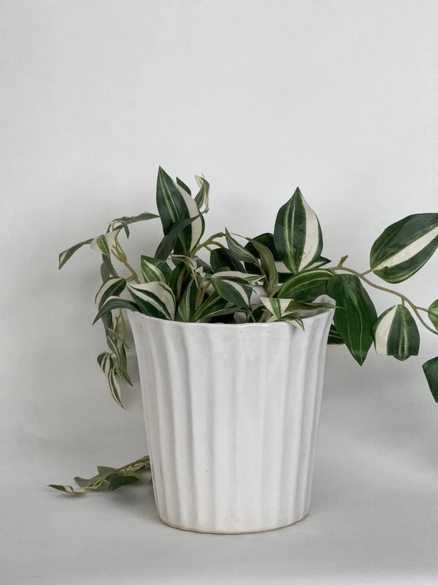 Classic Ceramic Planter — 7" Dia × 6.5" Height — Primary View