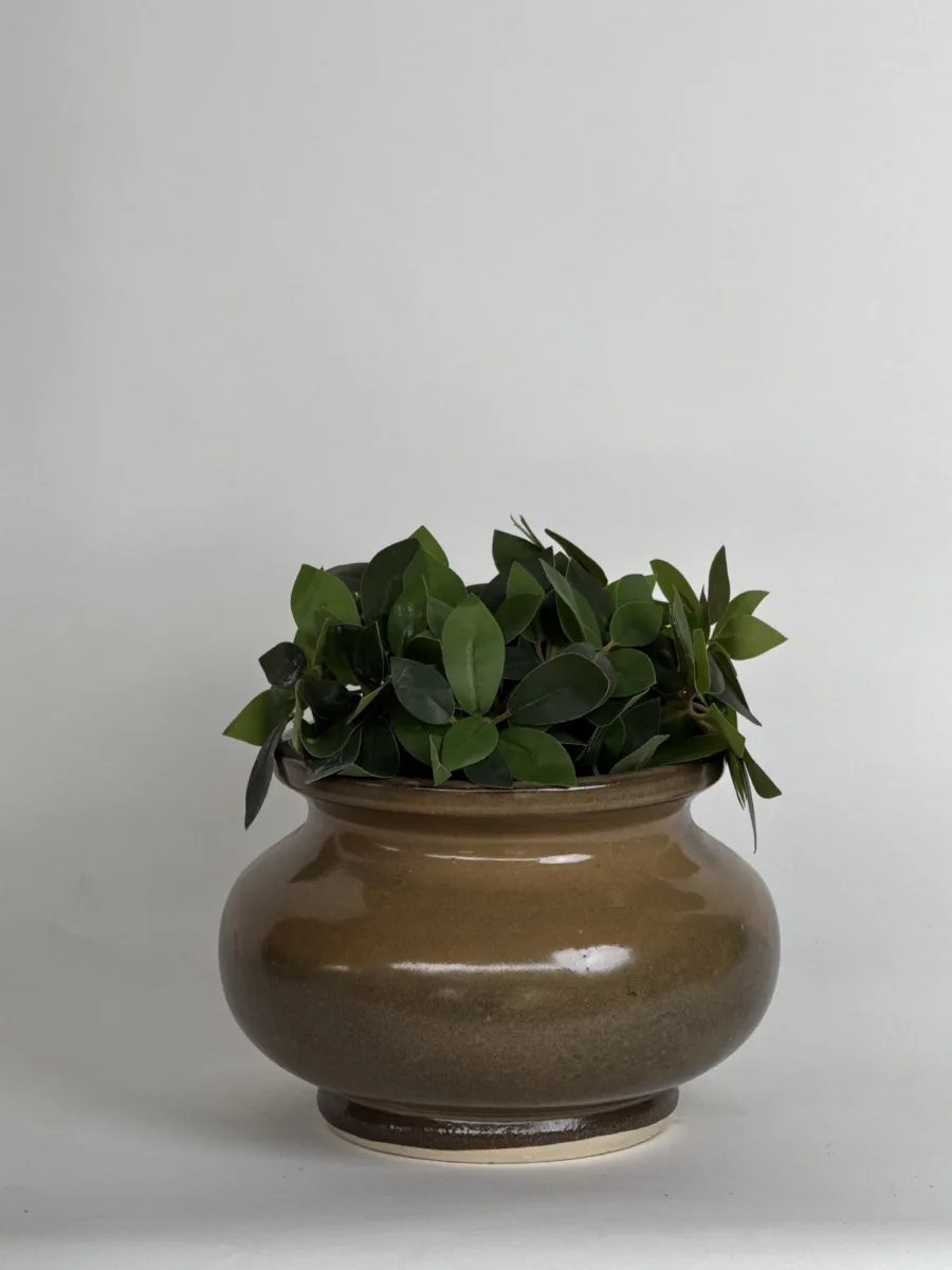 Classic Ceramic Planter — 7" Dia × 6" Height — Primary View