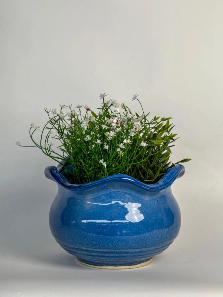 Classic Ceramic Planter — 8" Dia × 8" Height — Primary View