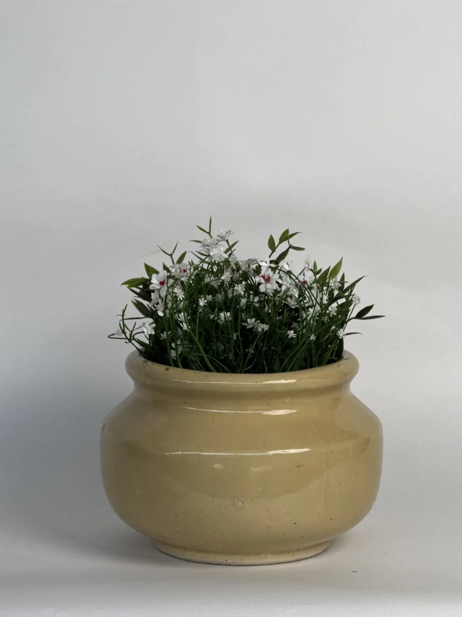 Classic Ceramic Planter — 7" Dia × 6.5" Height — Primary View