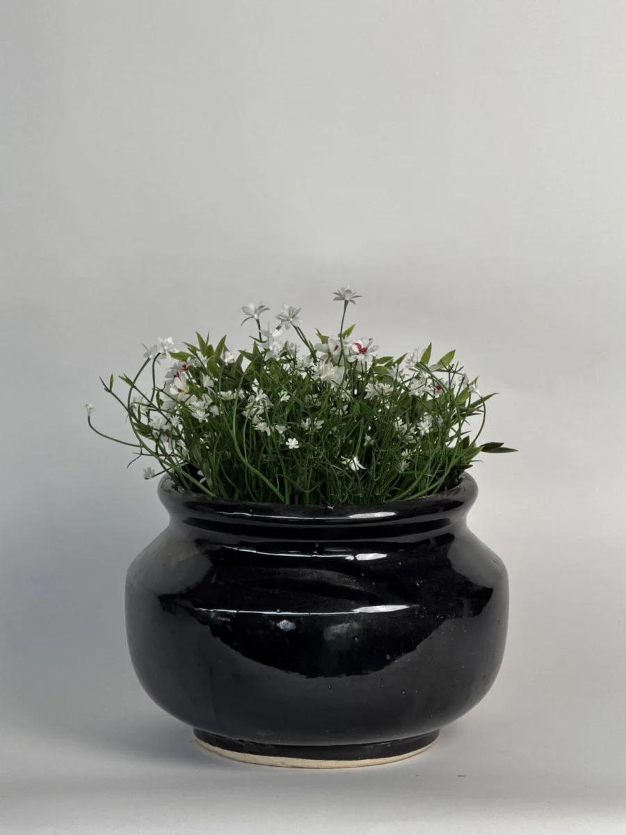 Classic Ceramic Planter — 7" Dia × 6" Height — Primary View