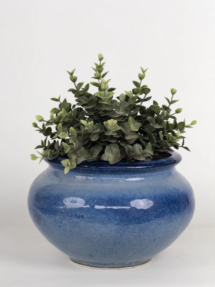 Classic Ceramic Planter — 9" Dia × 7" Height — Primary View