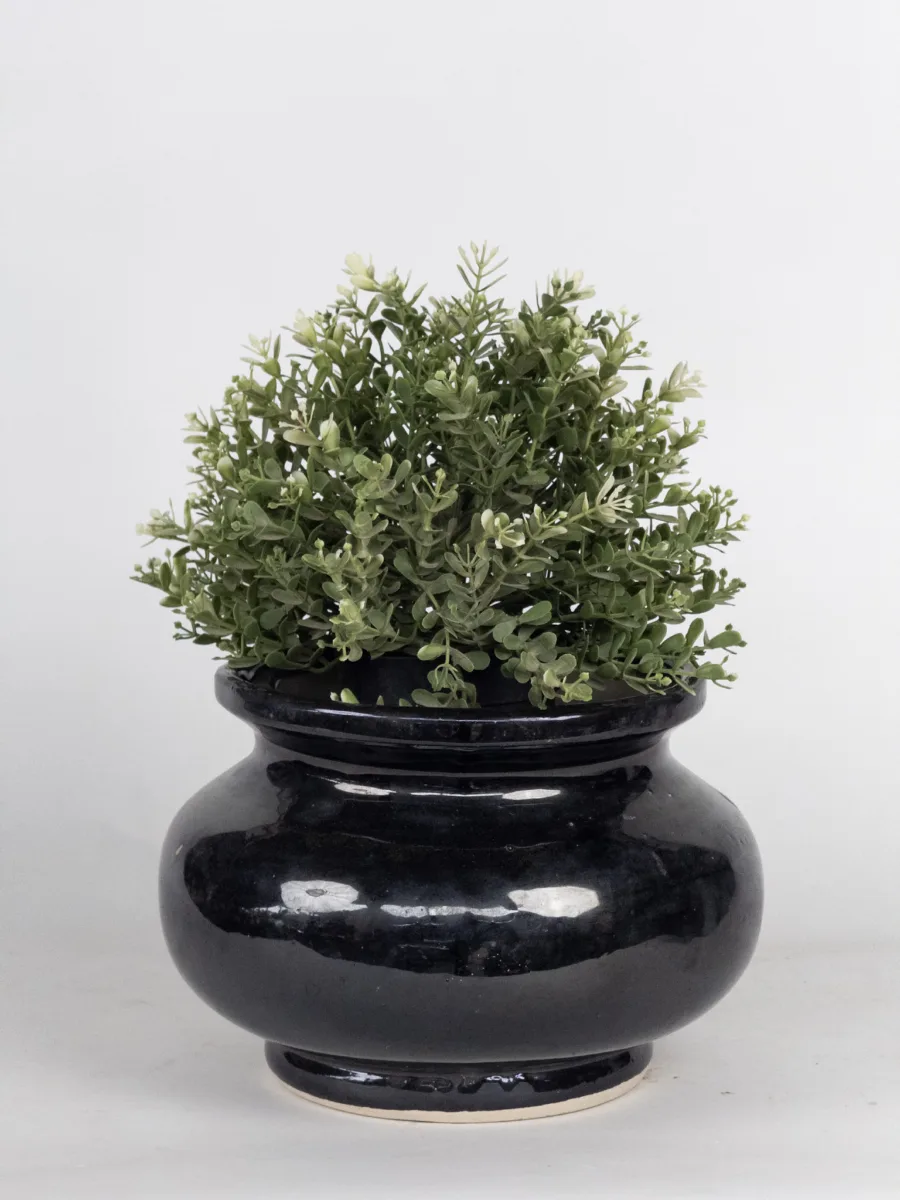 Classic Ceramic Planter — 10" Dia × 7" Height — Primary View