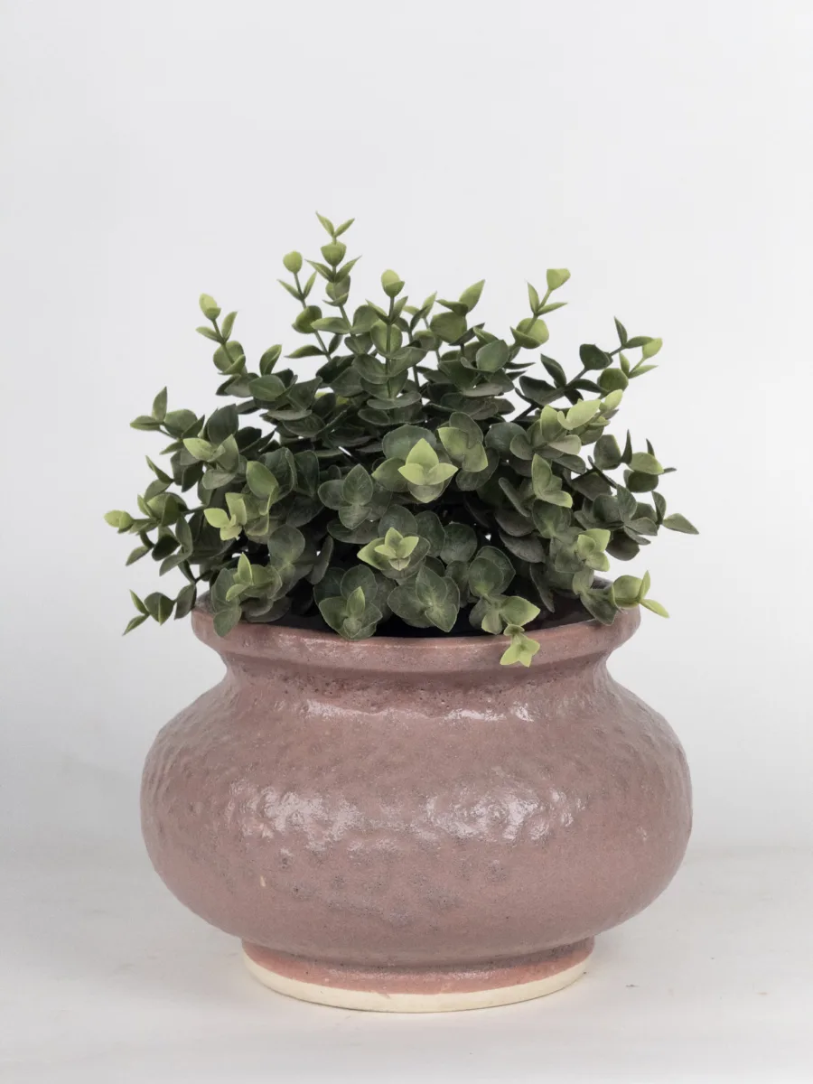 Classic Ceramic Planter — 8" Dia × 6" Height — Primary View