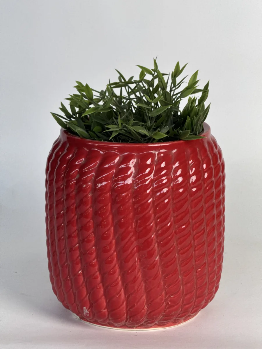 Classic Ceramic Planter — 7" Dia × 6" Height — Primary View