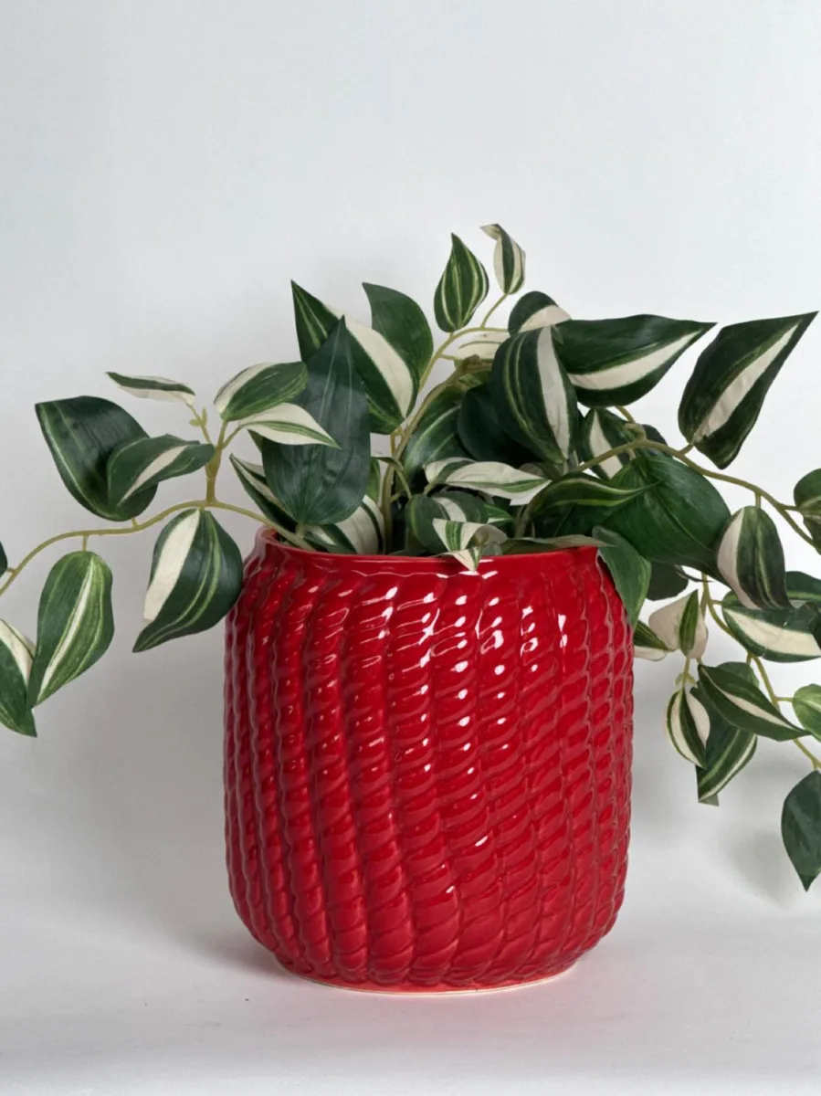 Classic Ceramic Planter — 9" Dia × 8" Height — Primary View