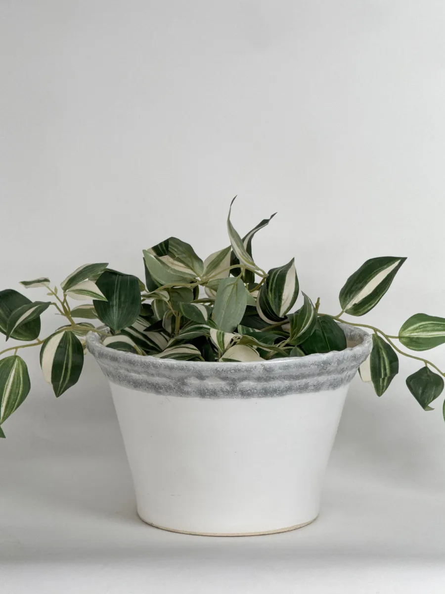 Classic Ceramic Planter — 8" Dia × 8.5" Height — Primary View