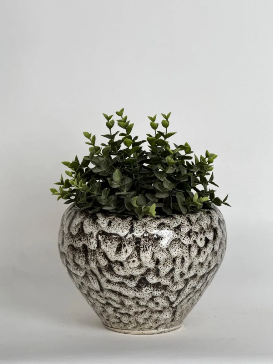 Classic Ceramic Planter — 5" Dia × 10" Height — Primary View