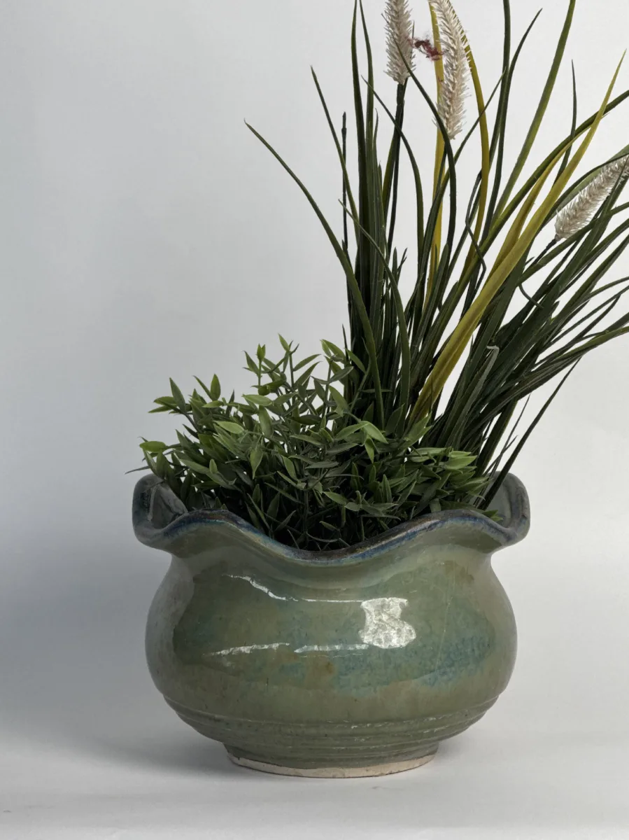 Classic Ceramic Planter — 11" Dia × 7" Height — Primary View