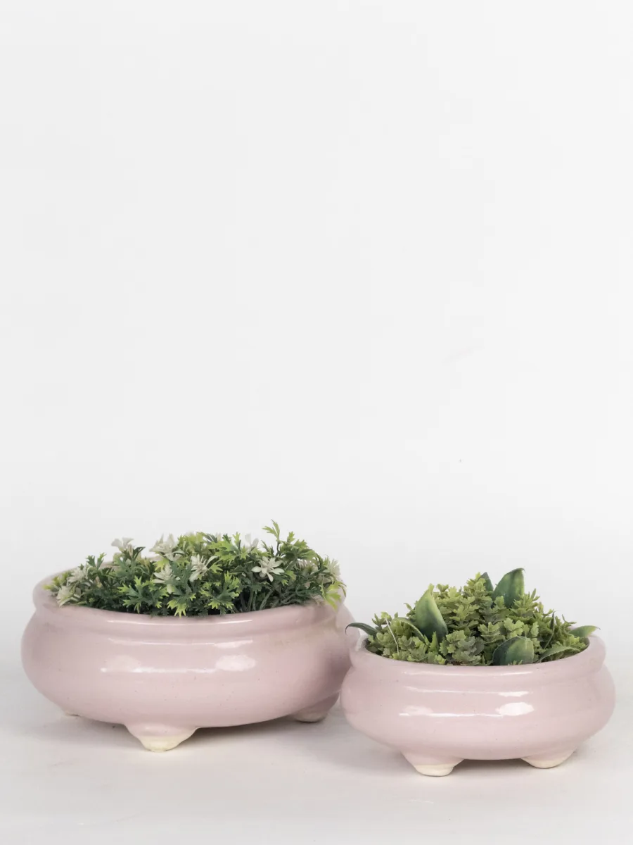 Classic Ceramic Planter — 10" Dia × 6.5" Height — Primary View