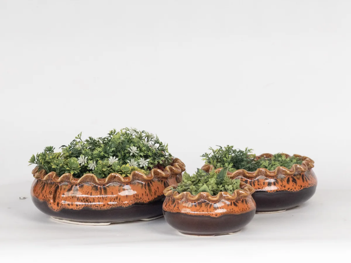 Classic Ceramic Planter Set of 2 (2" Dia) — Primary View
