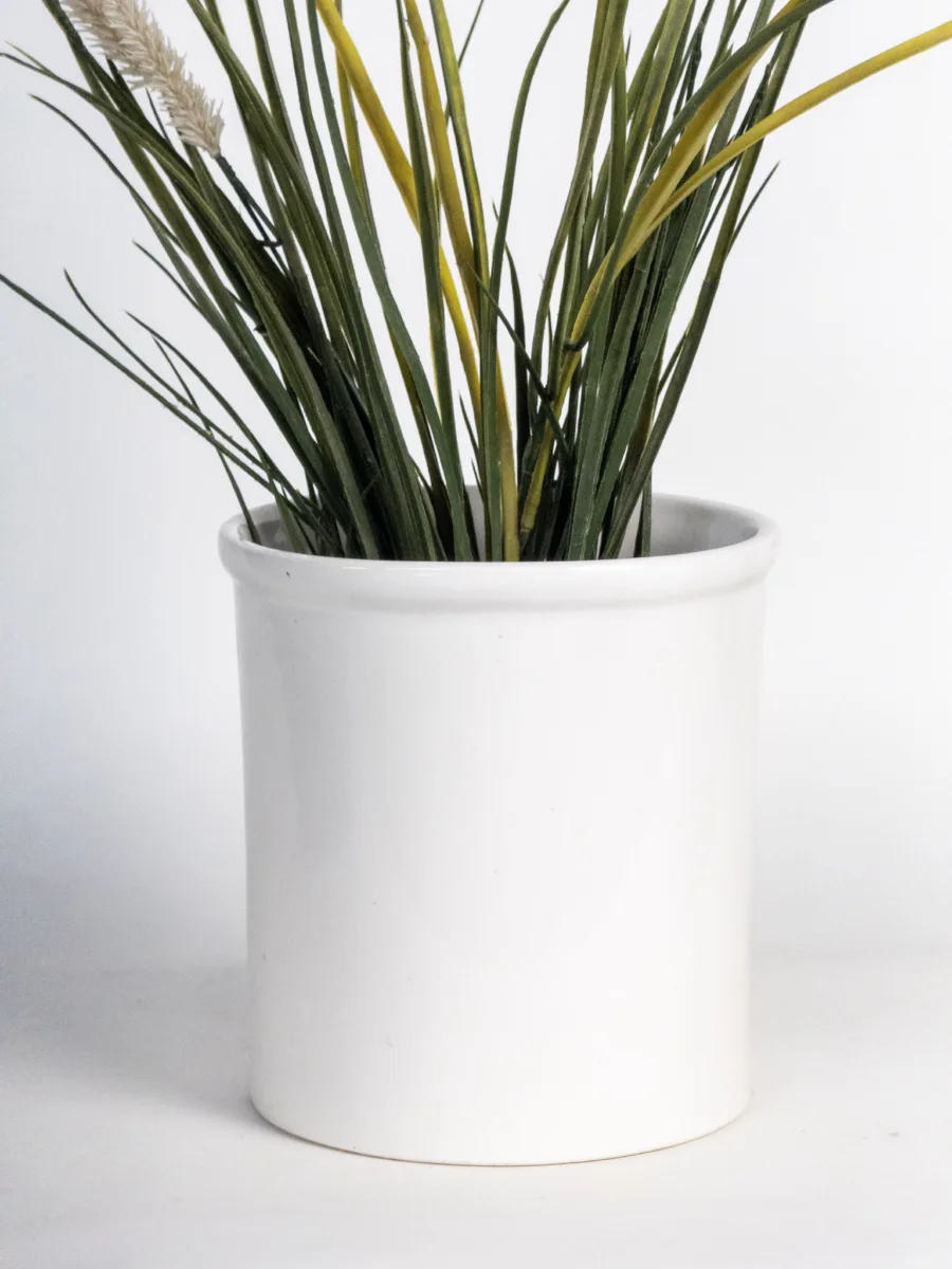 Classic Ceramic Planter — 17" Dia × 4.5" Height — Primary View