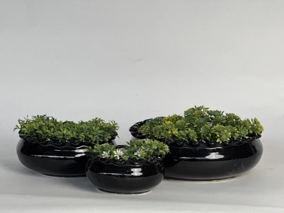 Classic Ceramic Planter Set of 3 (3" Dia) — Primary View