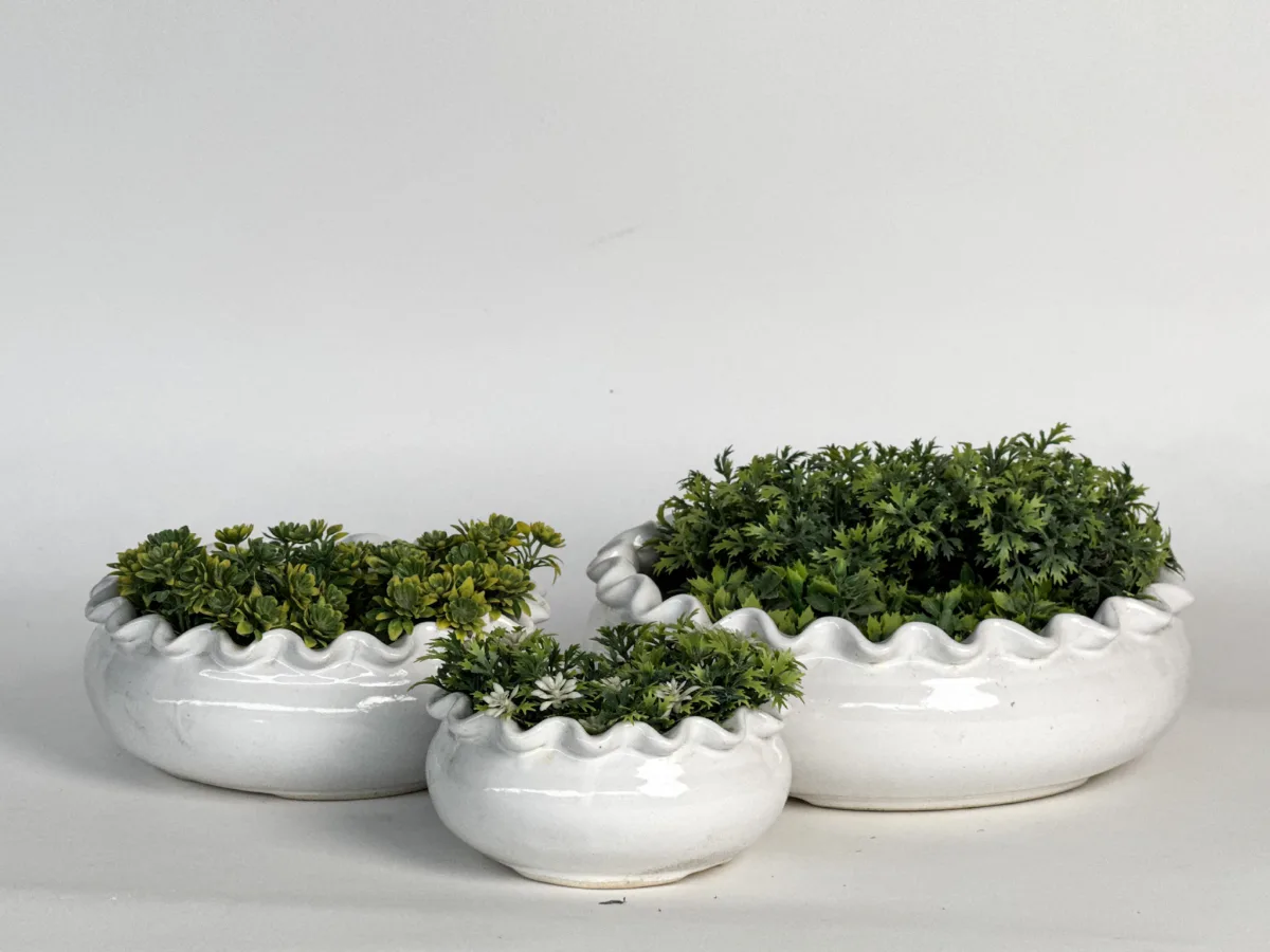 Classic Ceramic Planter — 6" Dia × 5" Height — Primary View