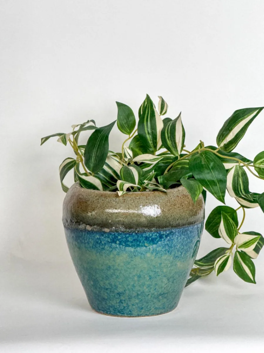 Classic Ceramic Planter — 8" Dia × 6" Height — Primary View