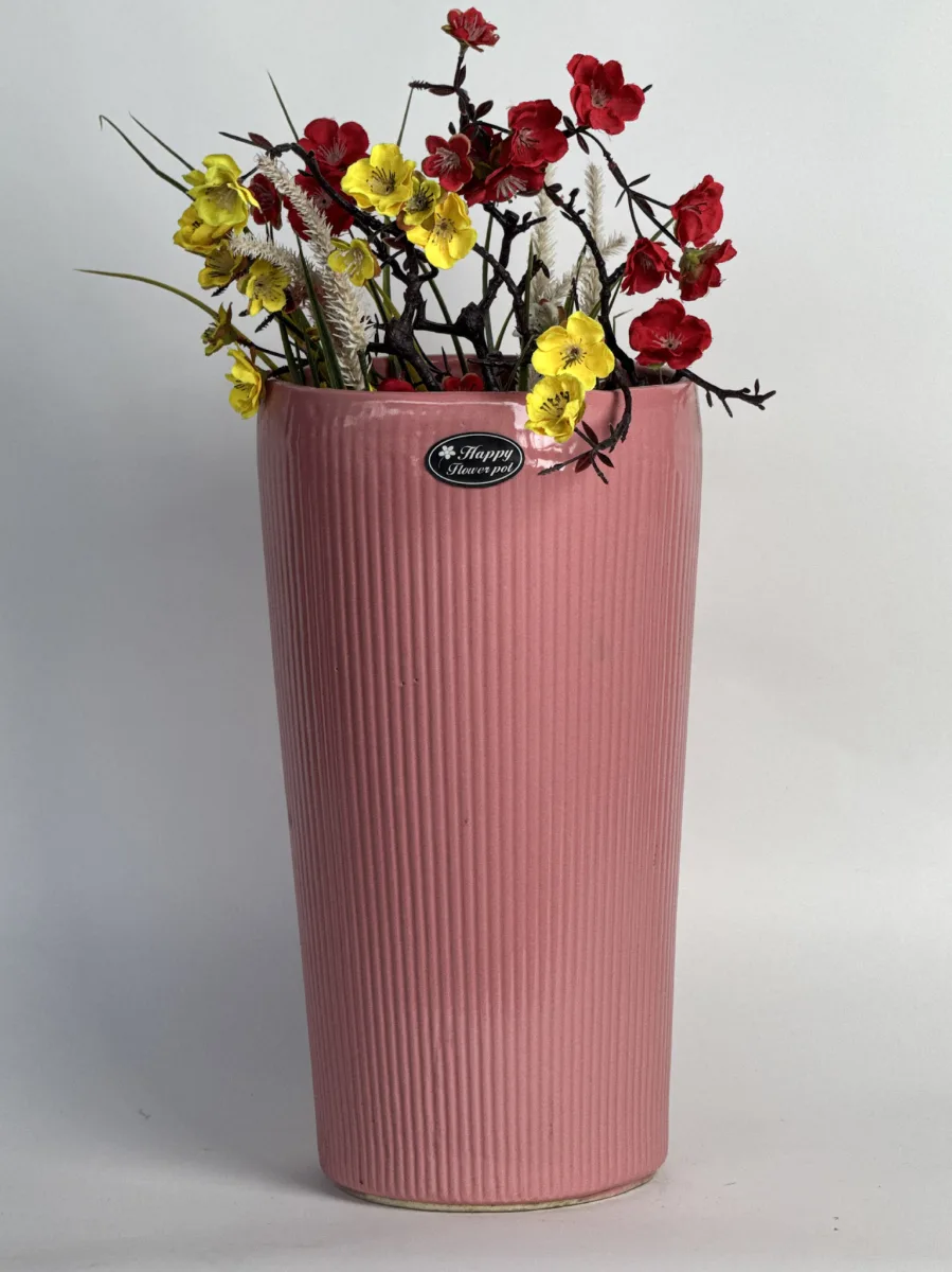 Classic Ceramic Planter — 6" Dia × 5.5" Height — Primary View