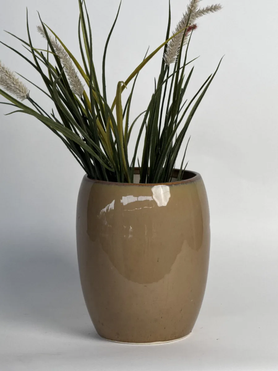 Classic Ceramic Planter — 9" Dia × 8" Height — Primary View