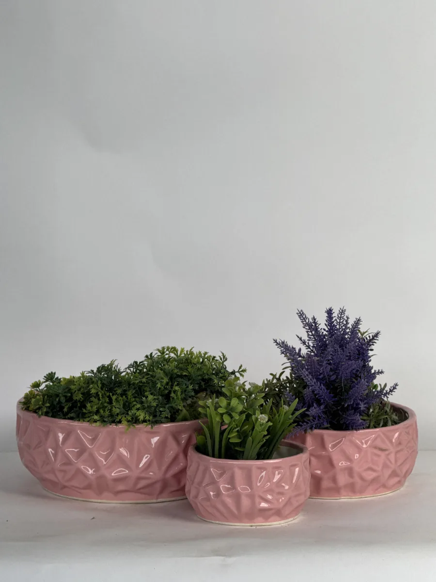 Classic Ceramic Planter — 9" Dia × 8" Height — Primary View