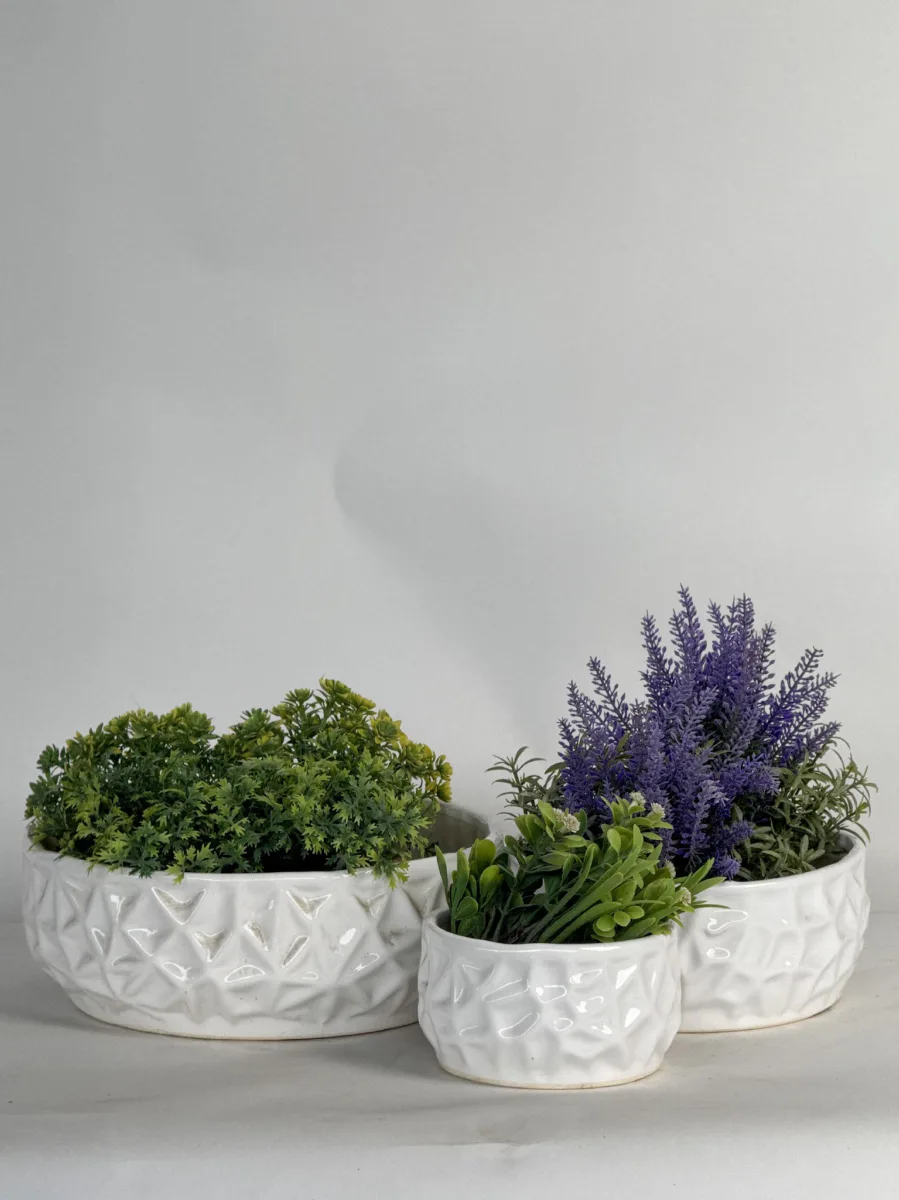 Classic Ceramic Planter Set of 3 (3" Dia) — Primary View