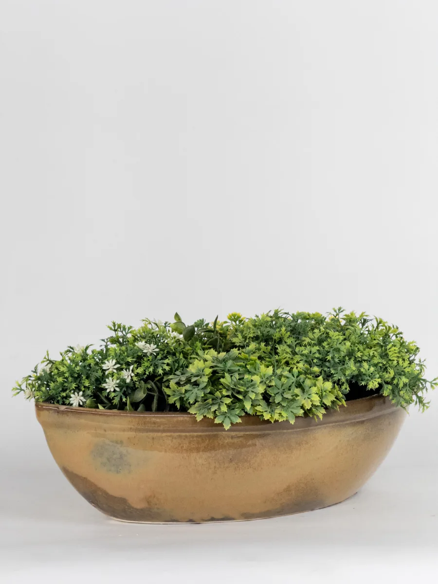 Classic Ceramic Planter — 8" Dia × 12" Height — Primary View