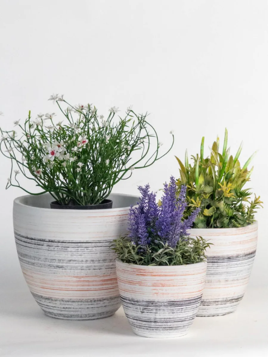 Classic Ceramic Planter — 10" Dia × 9" Height — Primary View