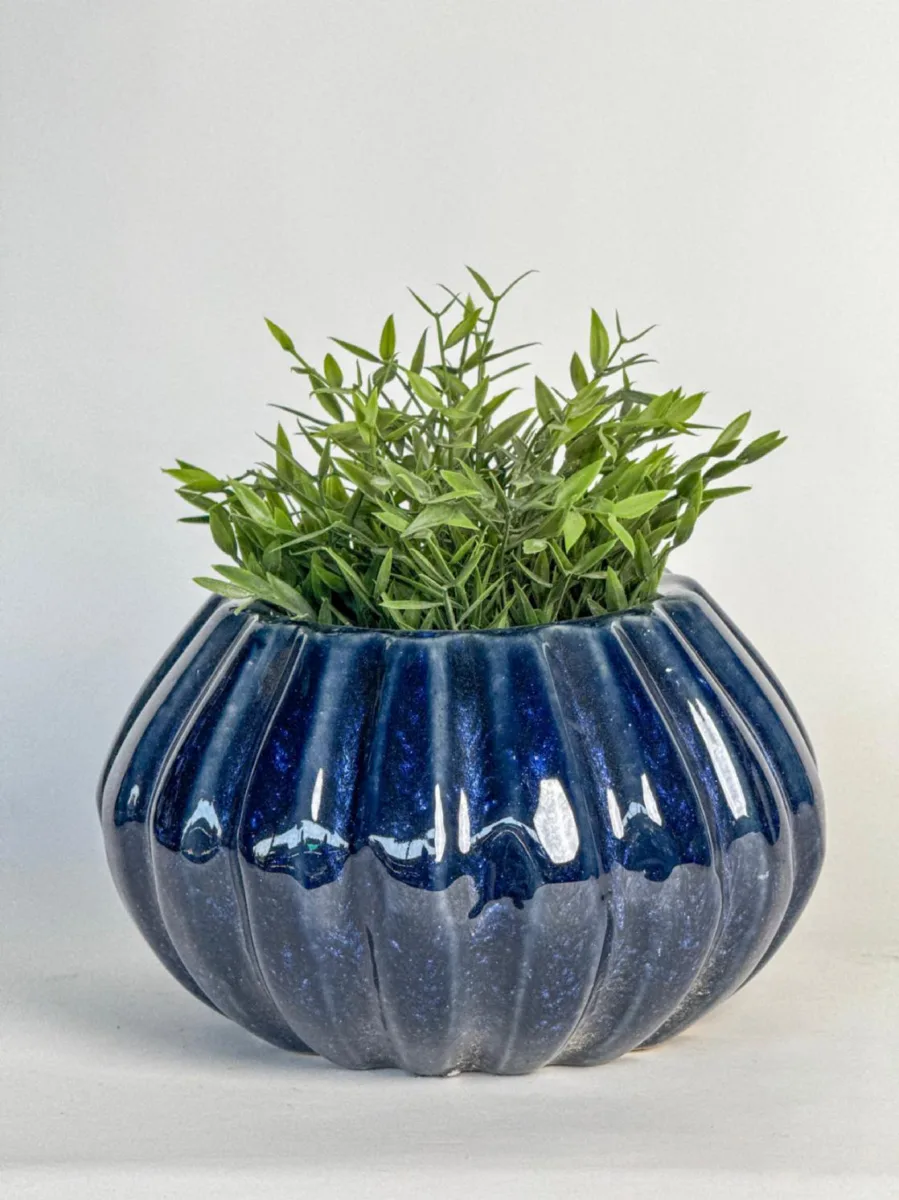Classic Ceramic Planter — 17" Dia × 4.5" Height — Primary View
