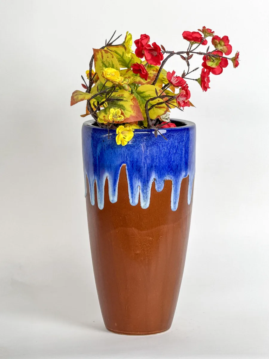 Classic Ceramic Planter — 7" Dia × 12" Height — Primary View