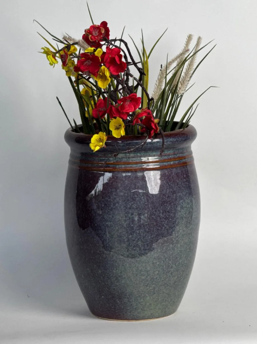 Classic Ceramic Planter — 5" Dia × 12" Height — Primary View