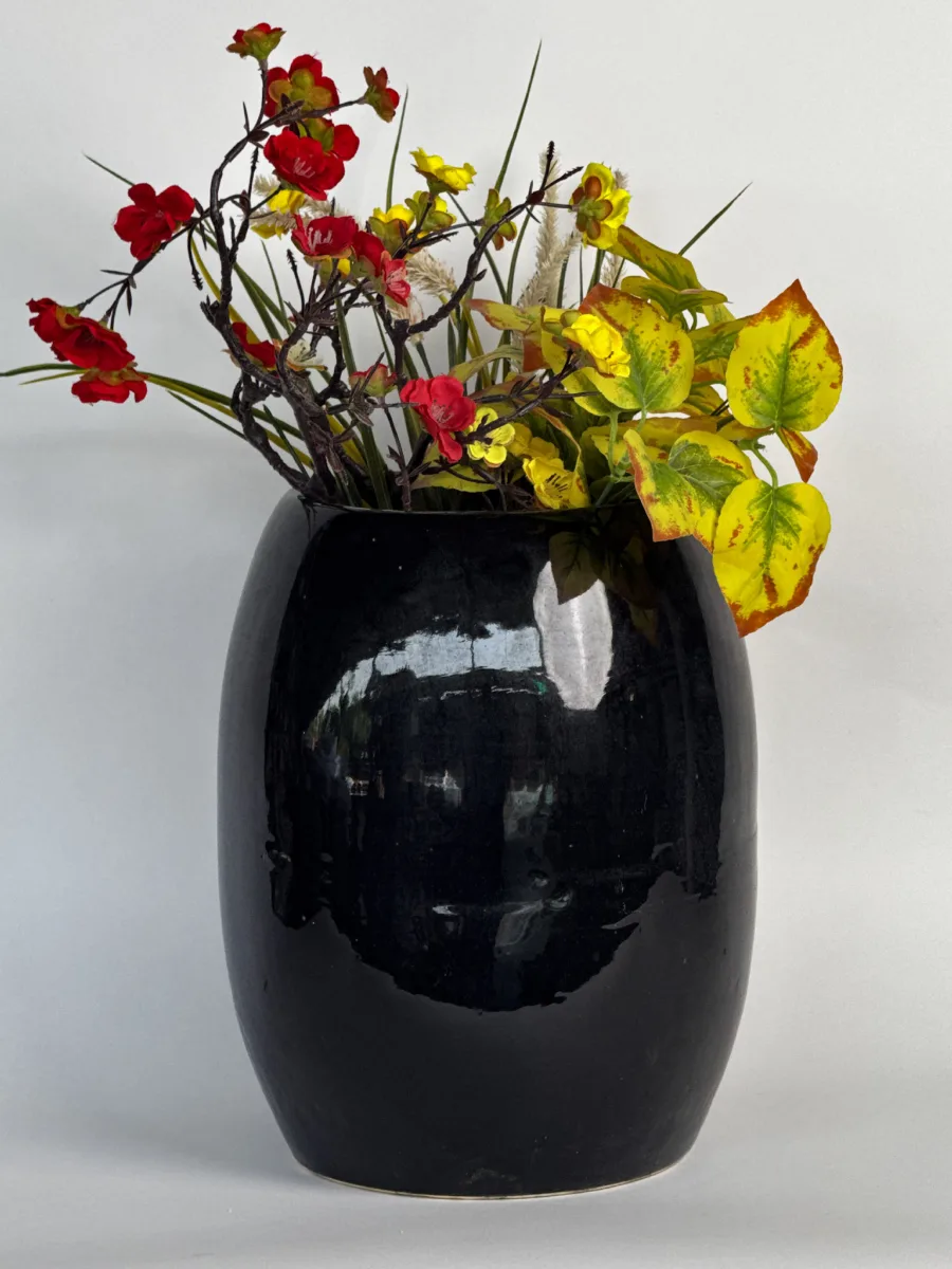 Classic Ceramic Planter — 7" Dia × 13.5" Height — Primary View
