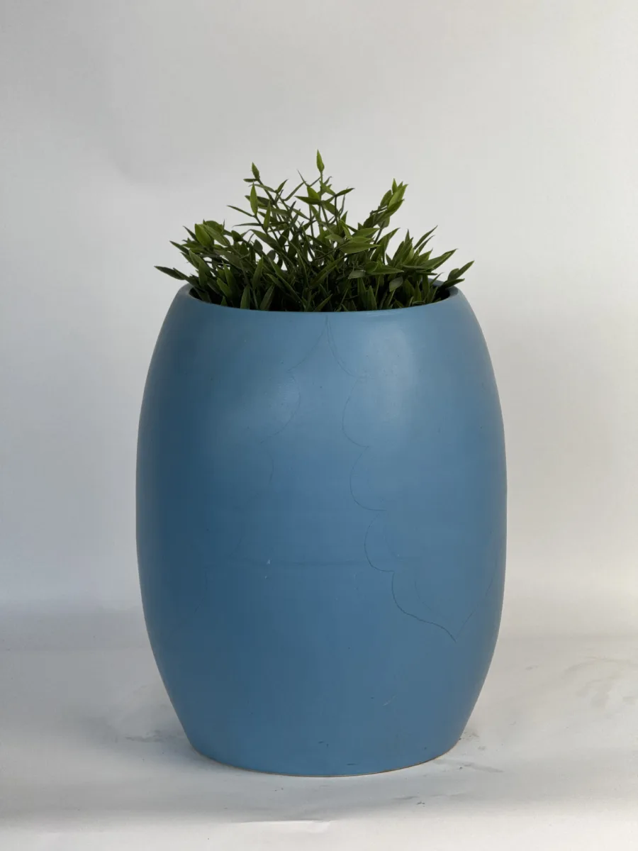 Classic Ceramic Planter — 11" Dia × 7" Height — Primary View