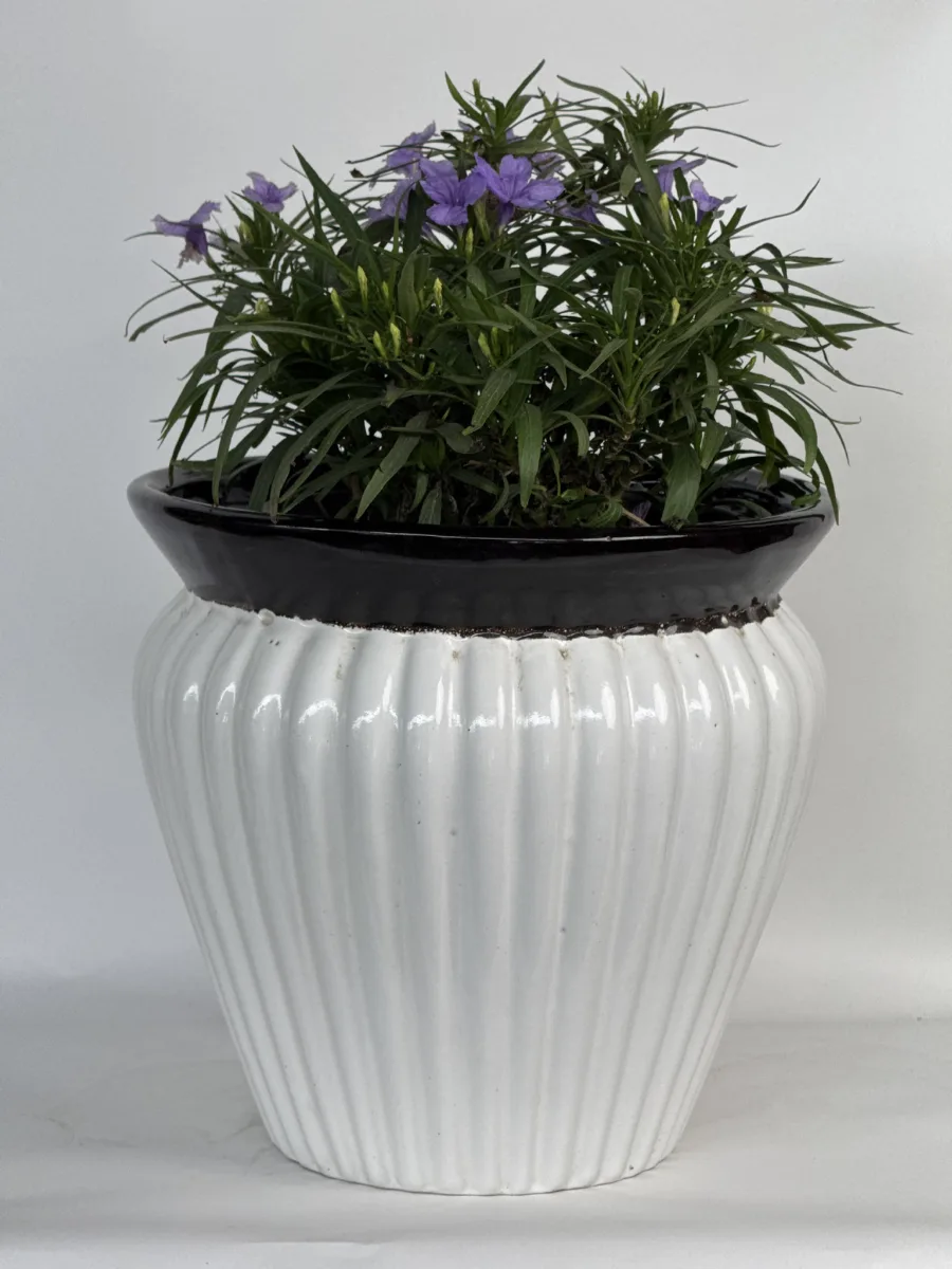 Classic Ceramic Planter — 13" Dia × 10" Height — Primary View