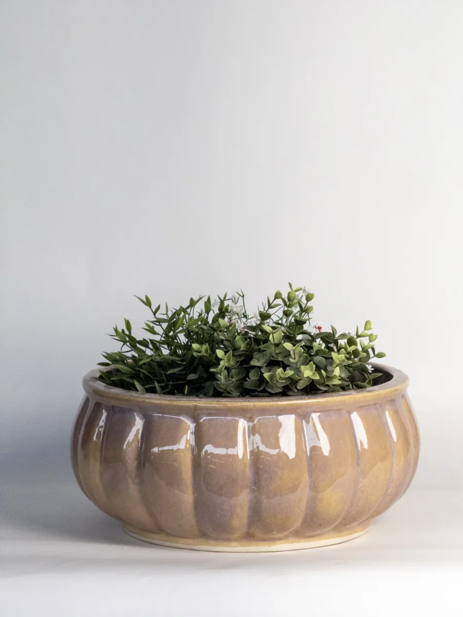 Classic Ceramic Planter — 12" Dia × 13" Height — Primary View