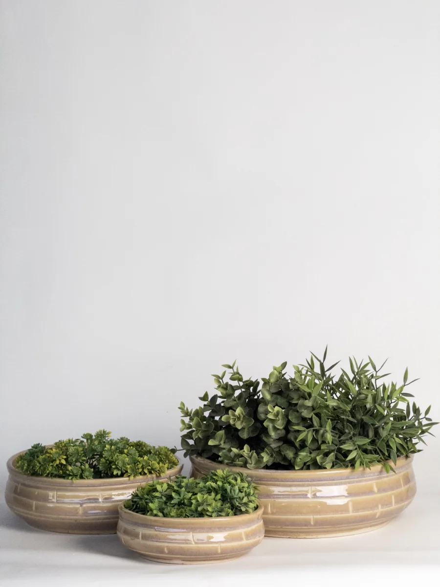 Classic Ceramic Planter — 6" Dia × 6" Height — Primary View