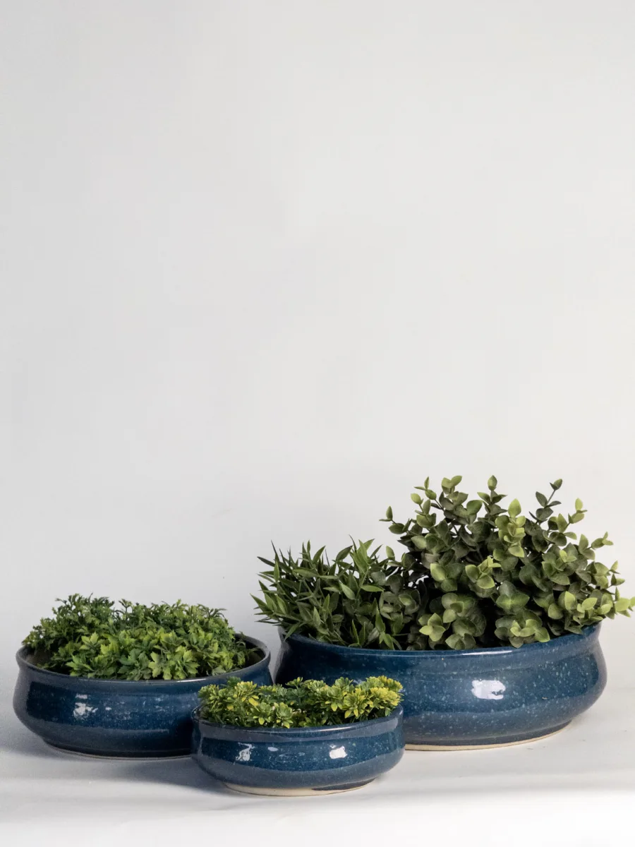 Classic Ceramic Planter Set of 3 (3" Dia) — Primary View