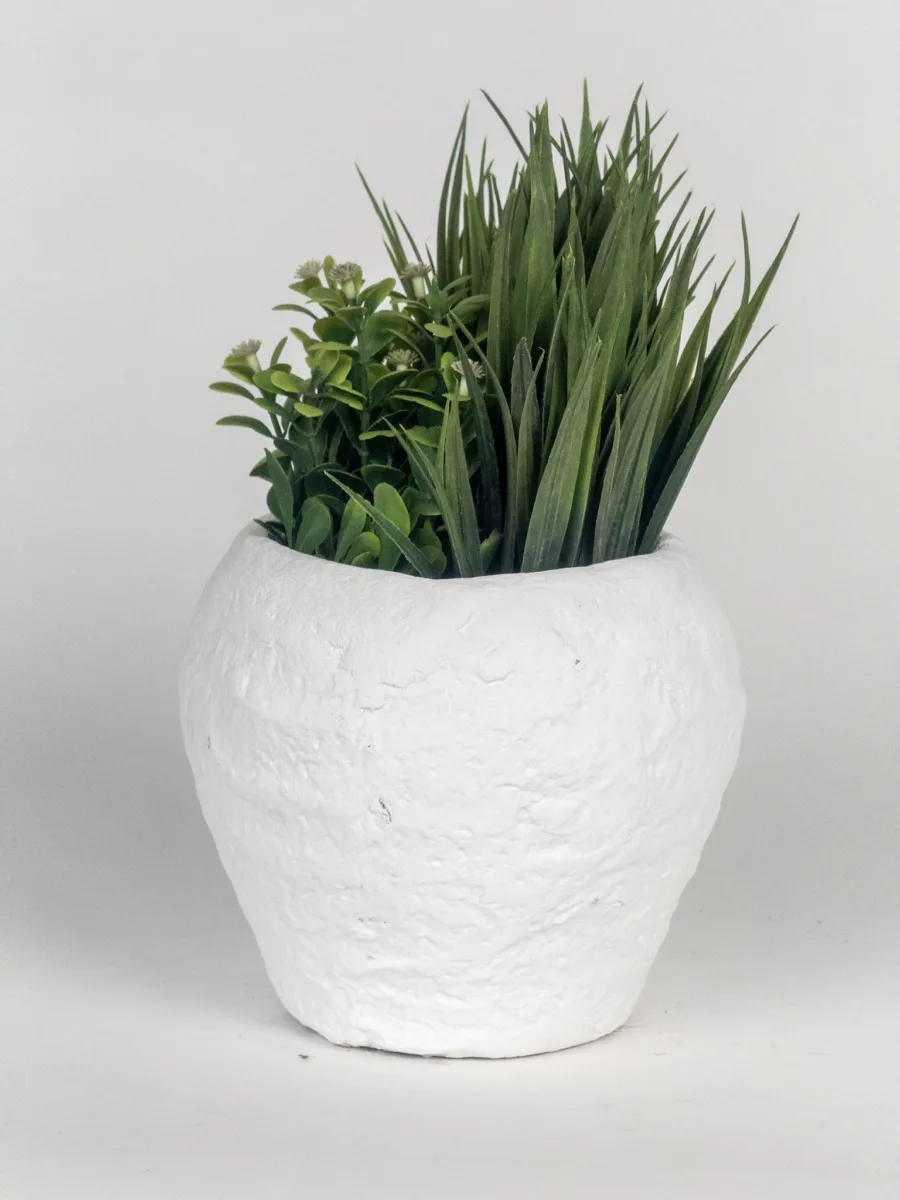 Classic Ceramic Planter — 12" Dia × 8" Height — Primary View