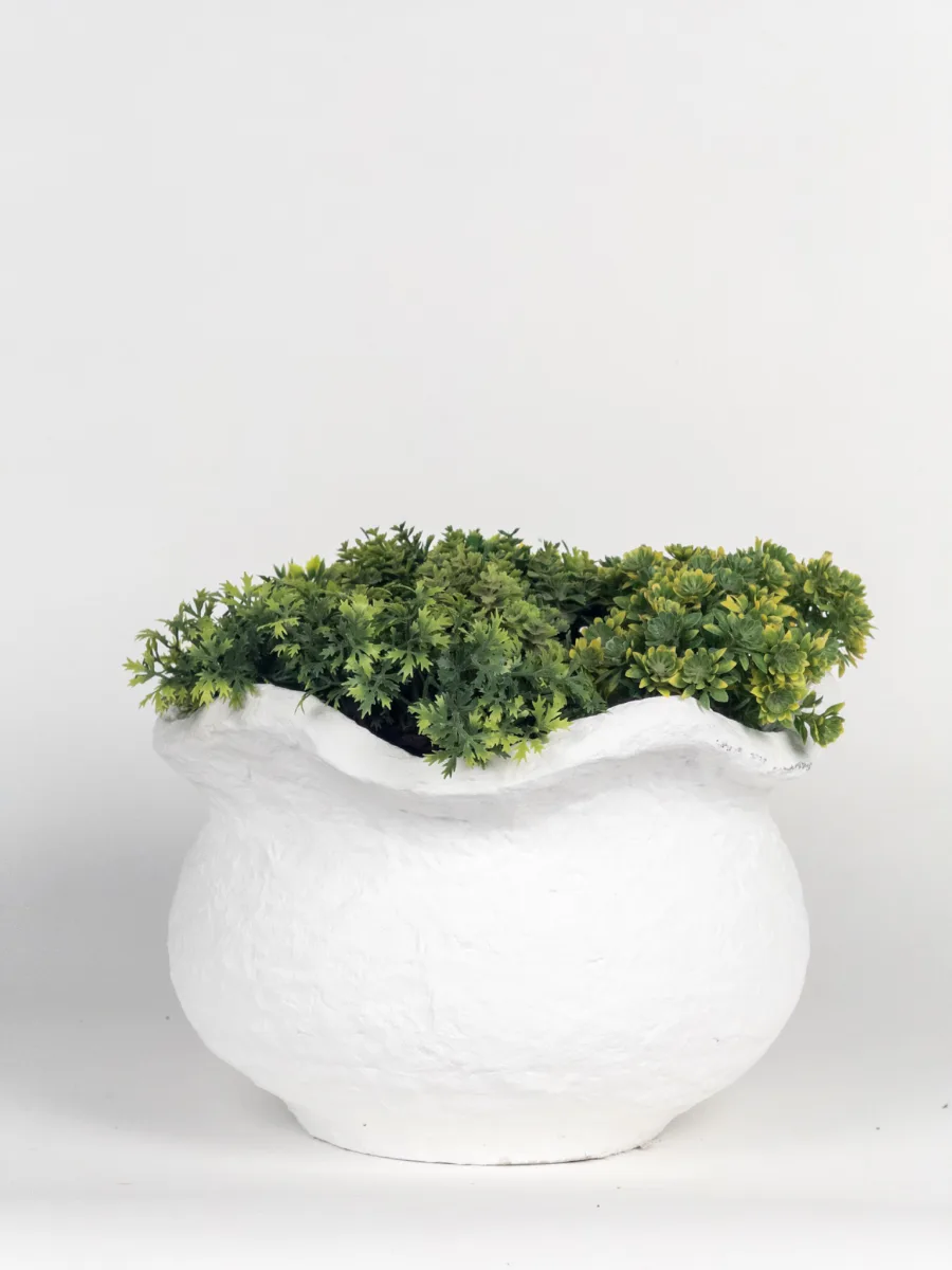 Classic Ceramic Planter — 7.5" Dia × 6.5" Height — Primary View