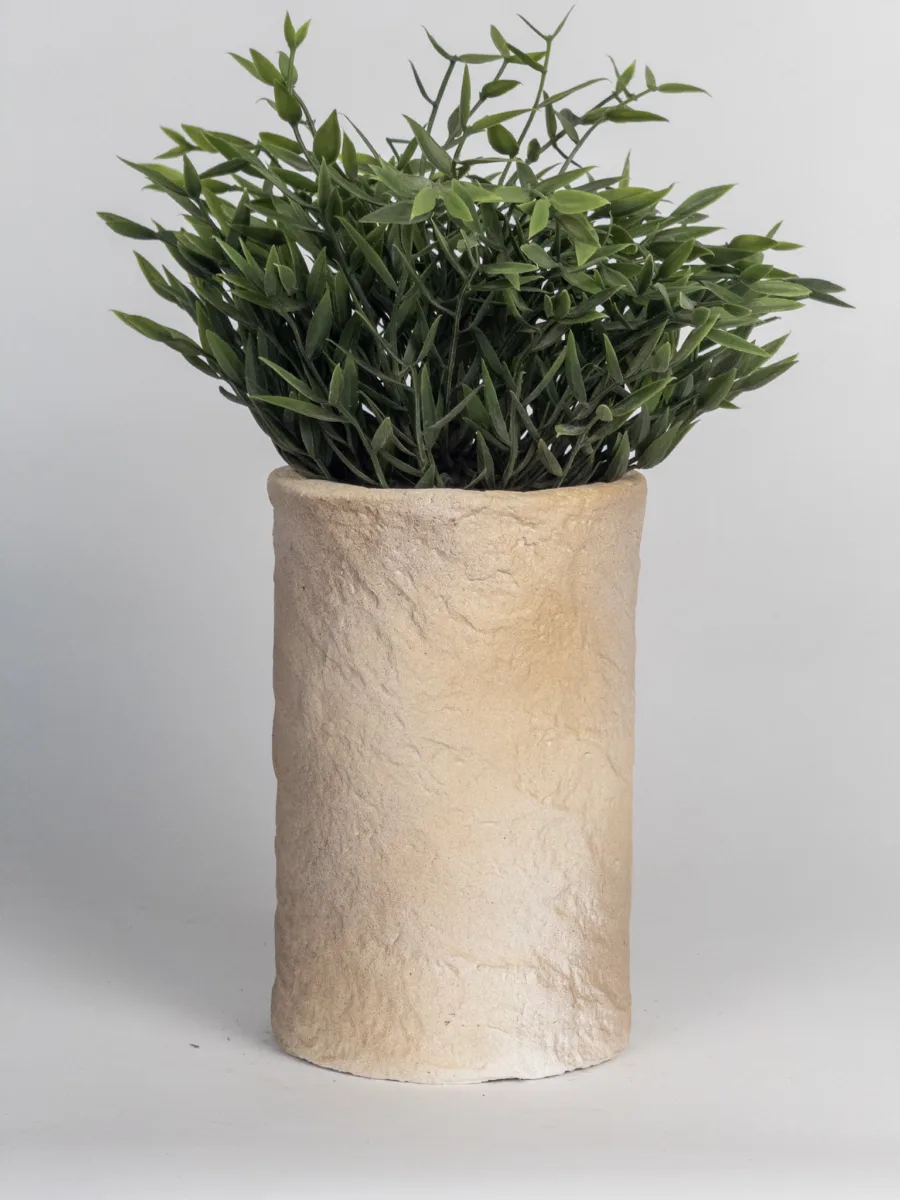 Classic Ceramic Planter — 9" Dia × 14" Height — Primary View