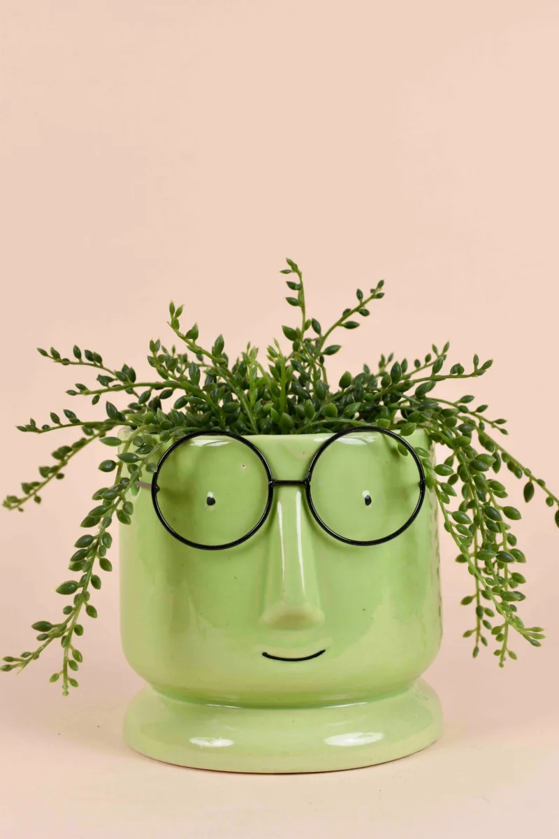 Classic Ceramic Planter — 5" Dia × 7.5" Height — Primary View