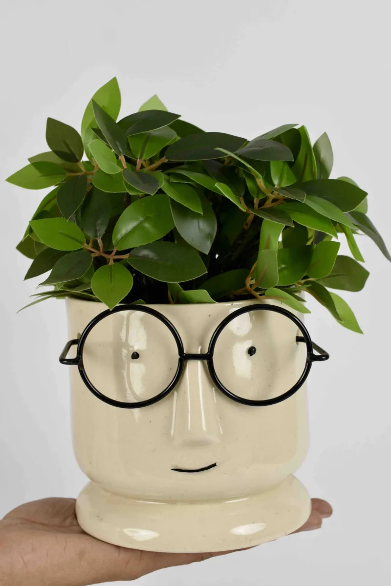Classic Ceramic Planter — 5" Dia × 7.5" Height — Primary View