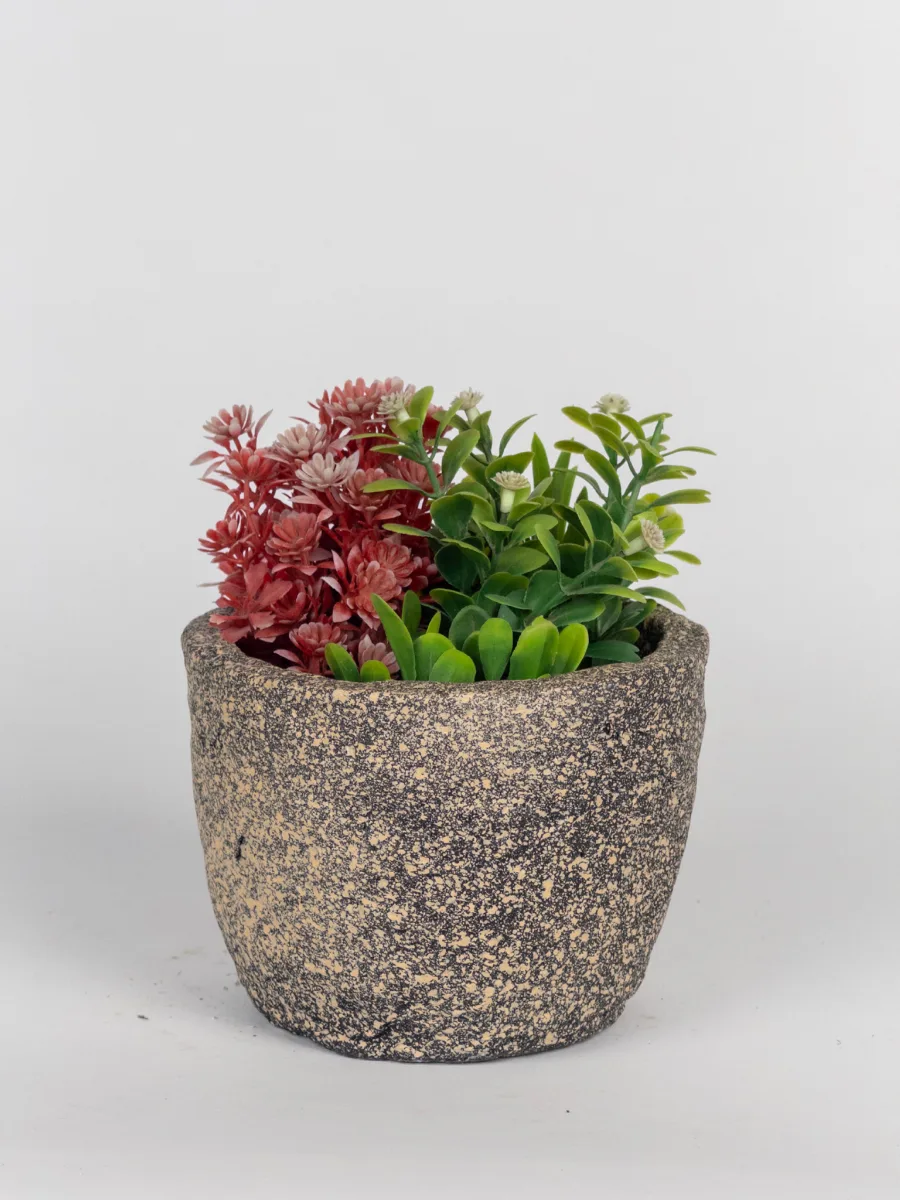 Classic Ceramic Planter — 6" Dia × 5.5" Height — Primary View