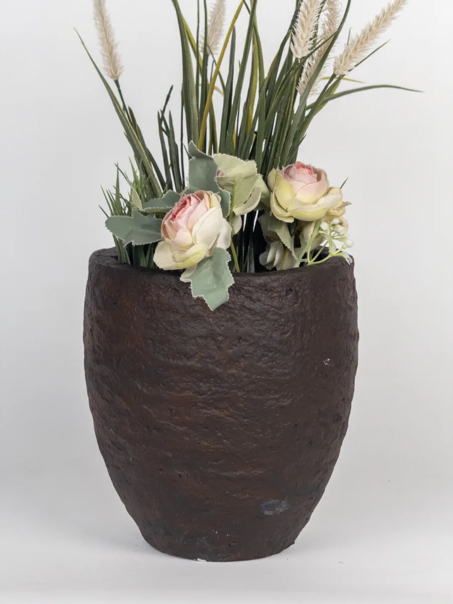Classic Ceramic Planter — 5" Dia × 4" Height — Primary View