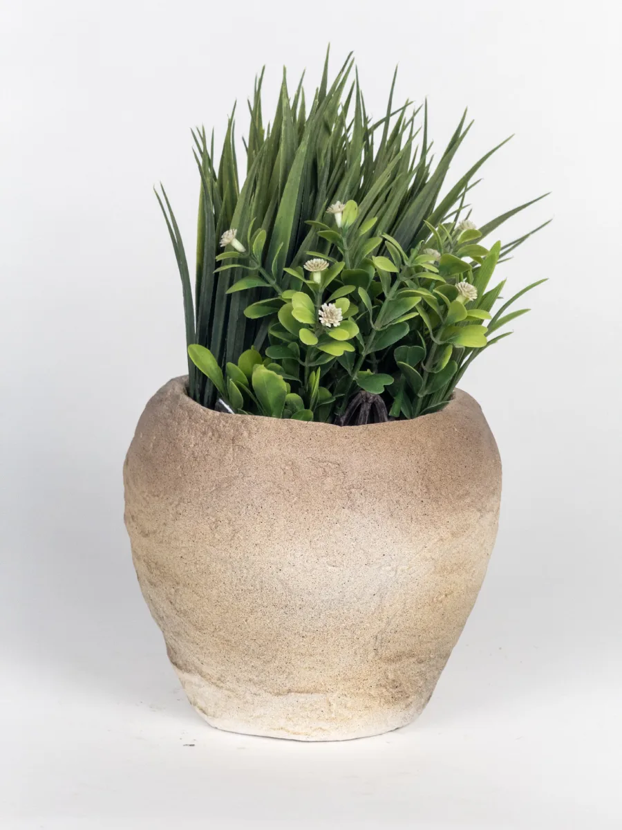 Classic Ceramic Planter — 5" Dia × 4.5" Height — Primary View