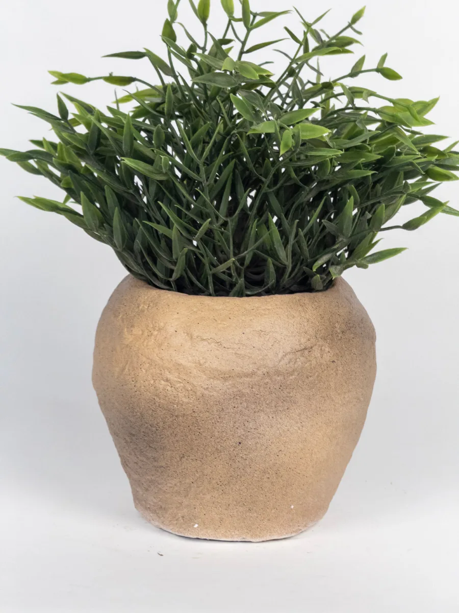 Classic Ceramic Planter — 5" Dia × 4.5" Height — Primary View