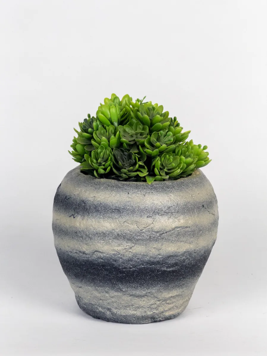 Classic Ceramic Planter — 6" Dia × 5.5" Height — Primary View