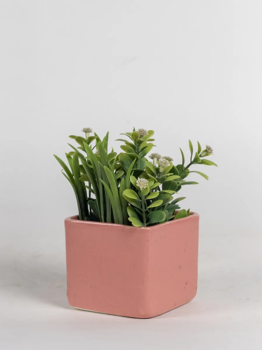 Classic Ceramic Planter — 5" Dia × 7.5" Height — Primary View