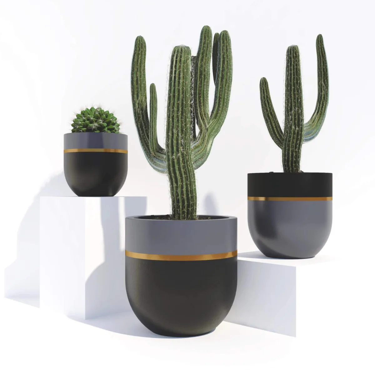 Classic Ceramic Planter — 3" Dia × 3" Height — Primary View