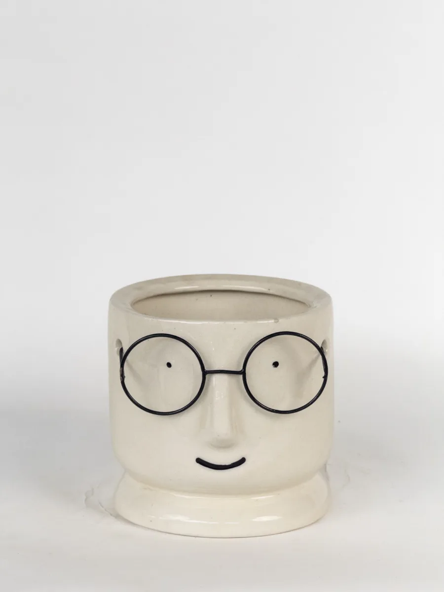 Classic Ceramic Planter — 6.5" Dia × 2" Height — Primary View
