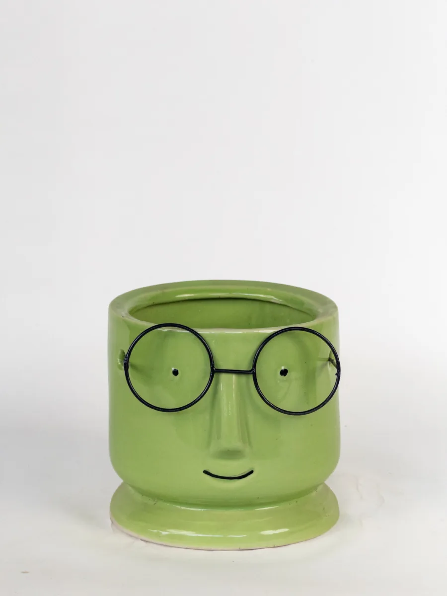 Classic Ceramic Planter — 4.5" Dia × 1.5" Height — Primary View